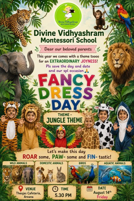 Fancy Dress Day event poster