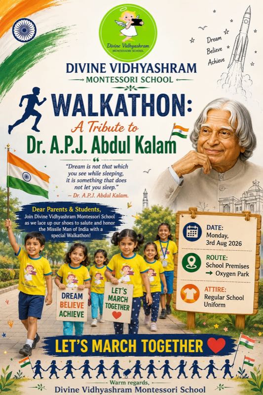 Walkathon event poster